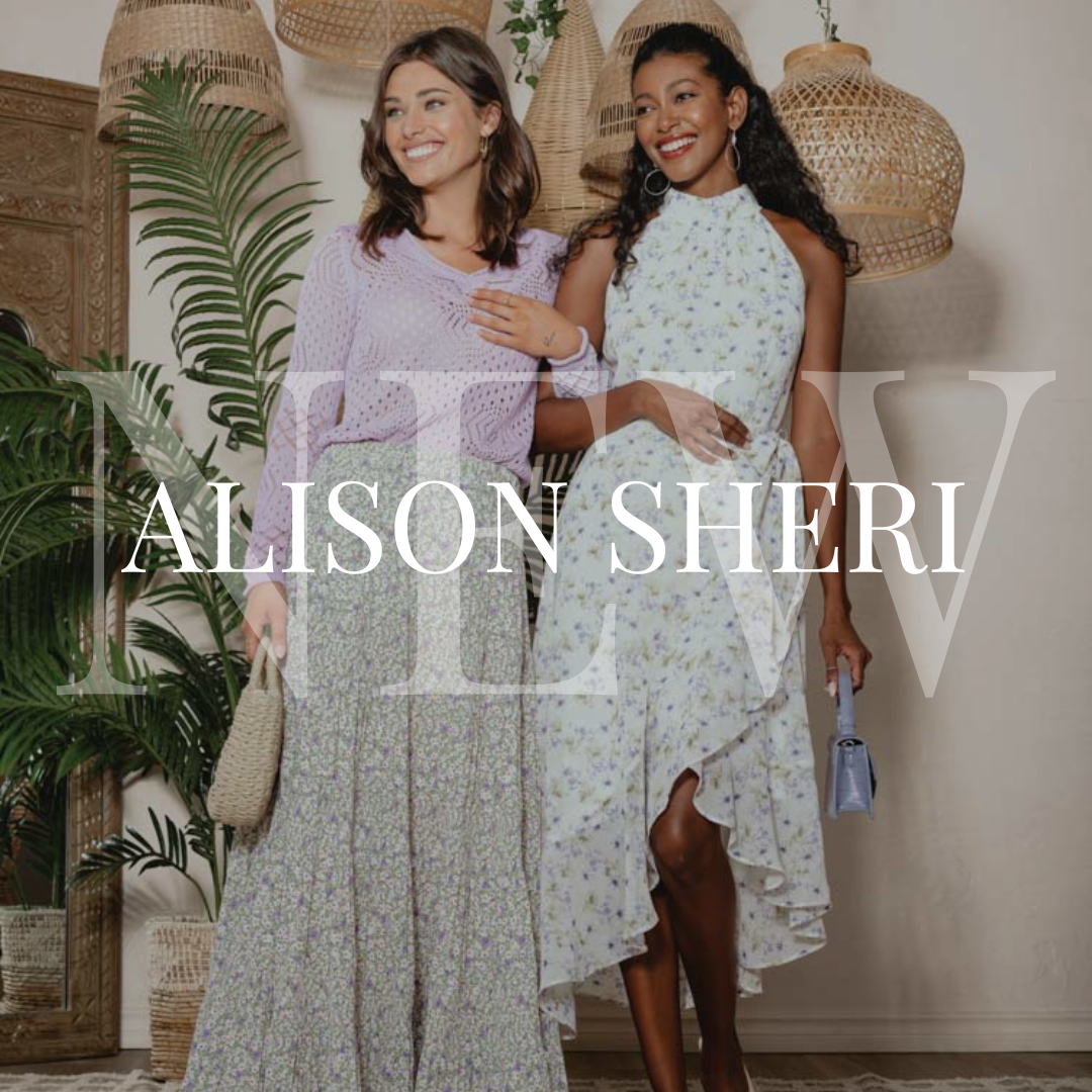 2 Women dressed in Spring clothing by Allison Sheri.