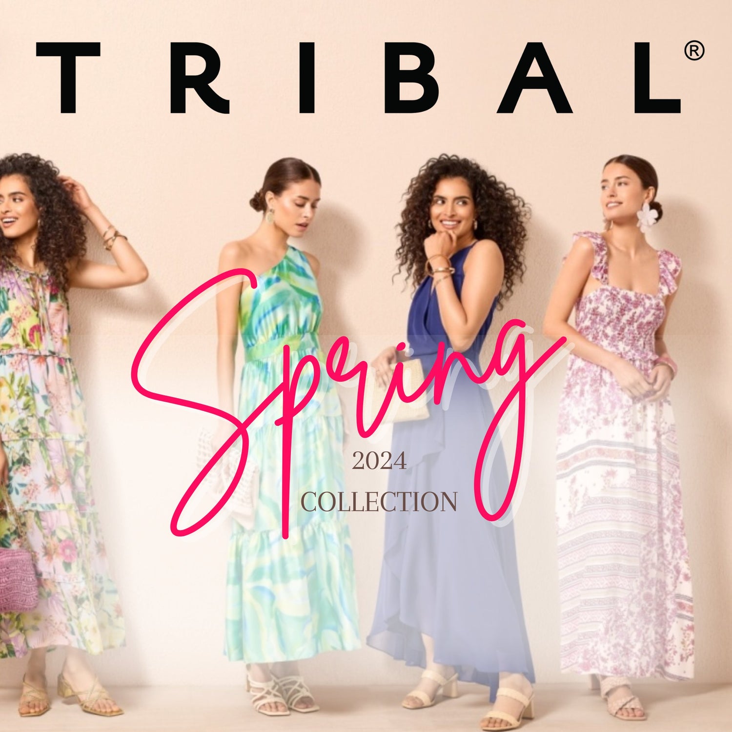 Women dress in Tribal Fashion Spring 2024 Collection 
