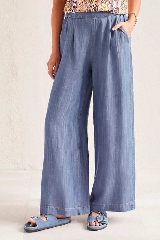 Flowy Pull on Wide Leg Pant with Pockets Tribal Strike The Pose