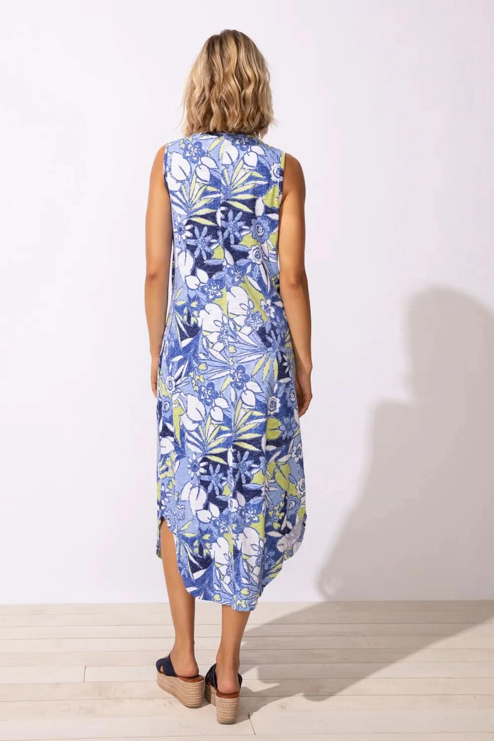 Sleeveless Seamed Dress