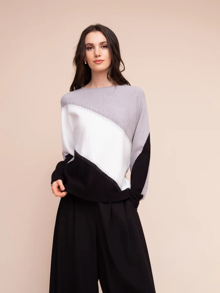 Grey block Sweater