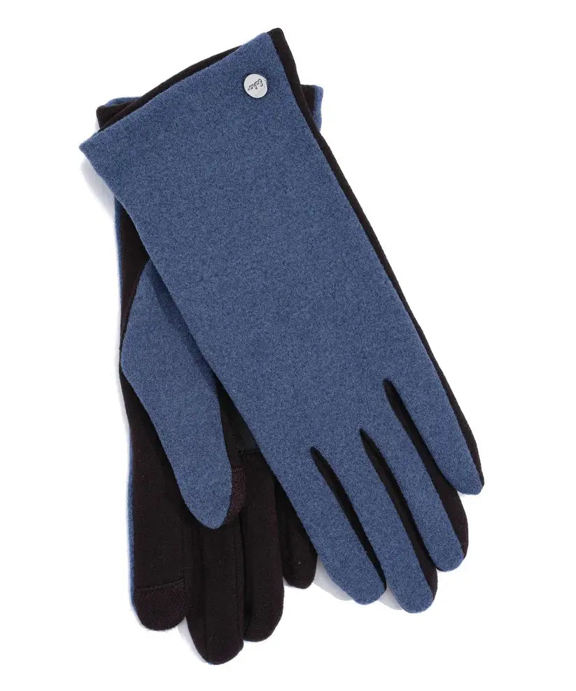 A pair of Echo New York Colorblocked Super Stretch Gloves on a white background.