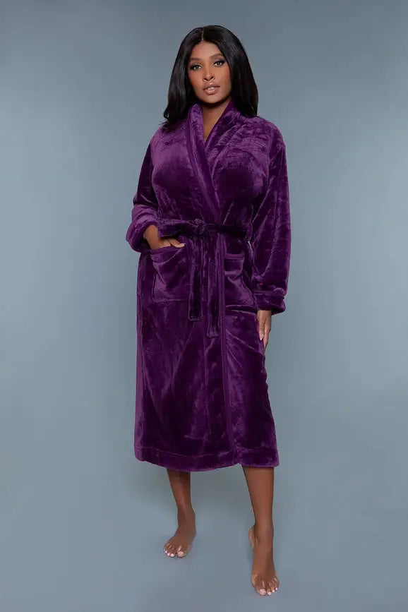 BeWicked's Helena Plush Robe is designed for adjustable comfort and cozy wear.