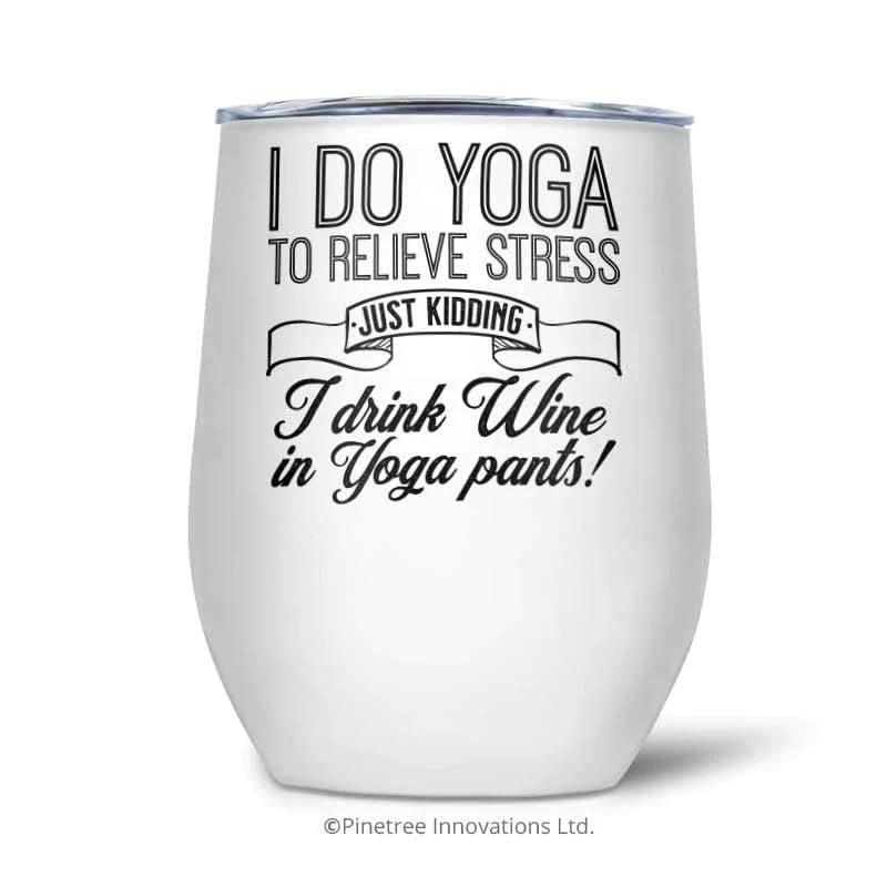 Pinetree Innovations Wine Tumblers with double wall vacuum insulated stainless steel design.