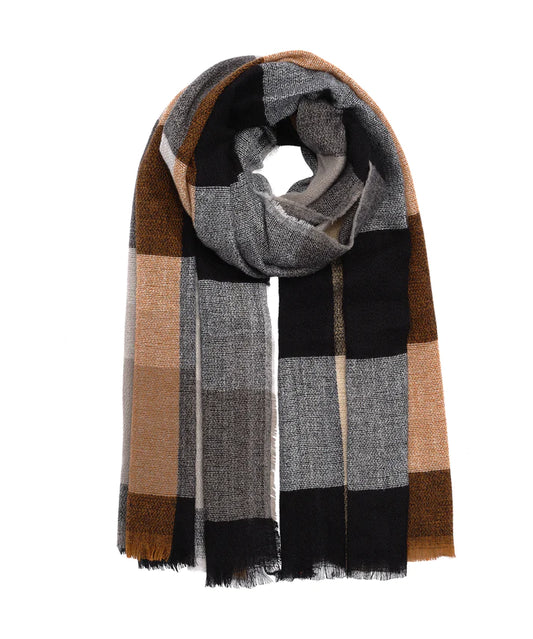 A classic Echo New York Lucinda scarf on a white background.