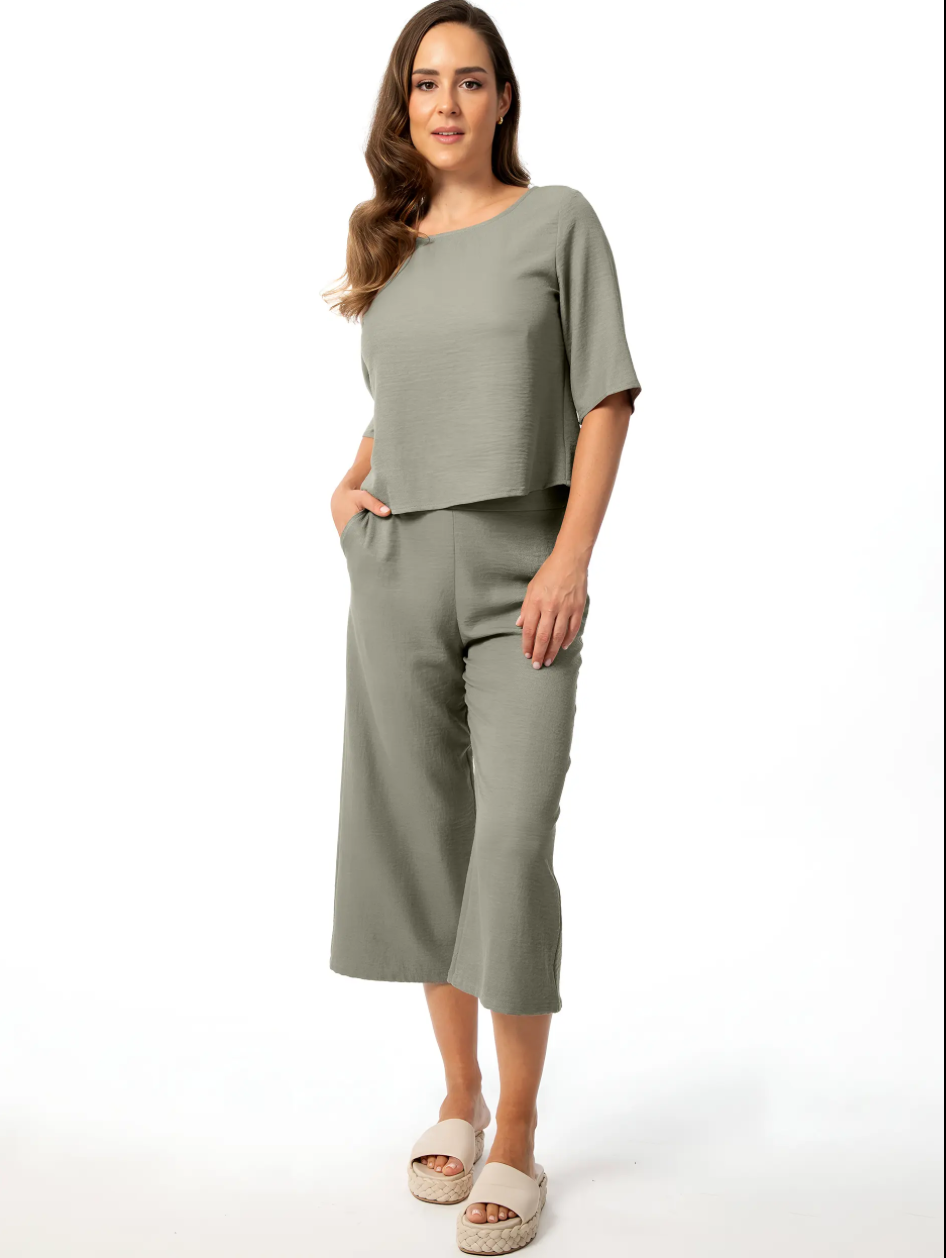 Wide Leg Capri