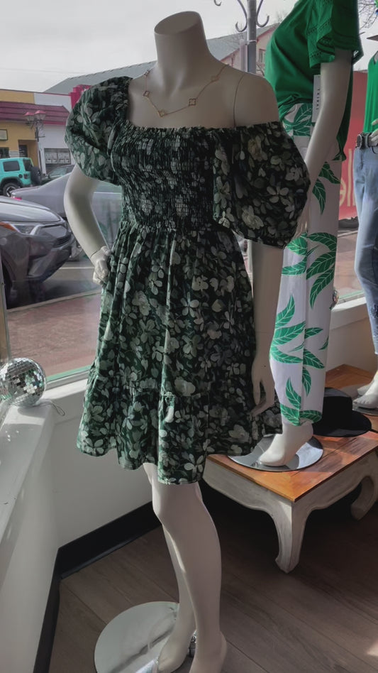 Watercolor Rose Smocked Mini