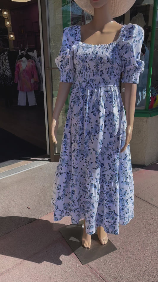 Smock Milk Maid Cotton Dress