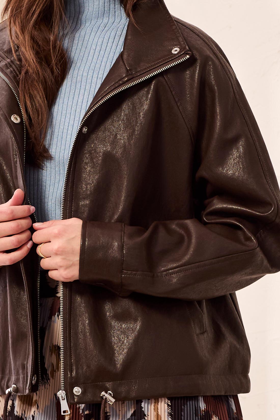 MOCK NECK JACKET