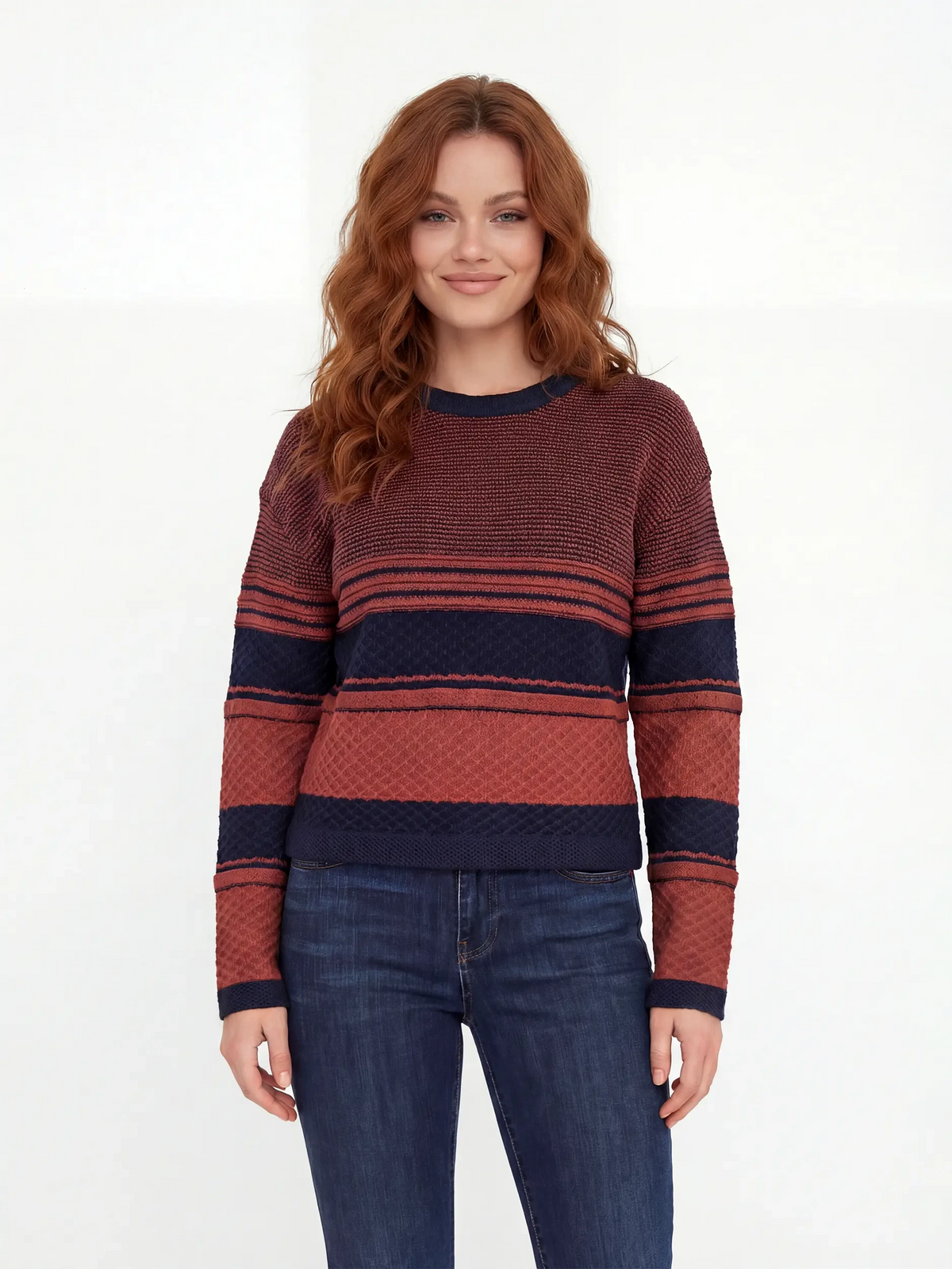 Stripped knit sweater