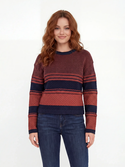 Stripped knit sweater