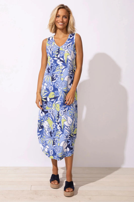Sleeveless Seamed Dress