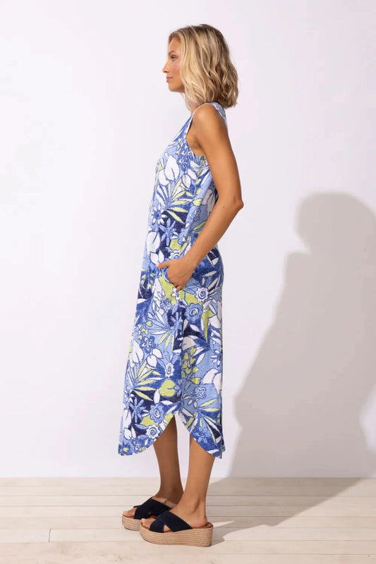 Sleeveless Seamed Dress