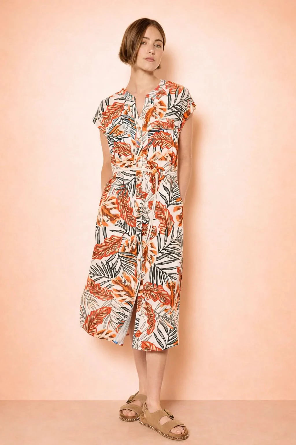 Safari Button up Dress