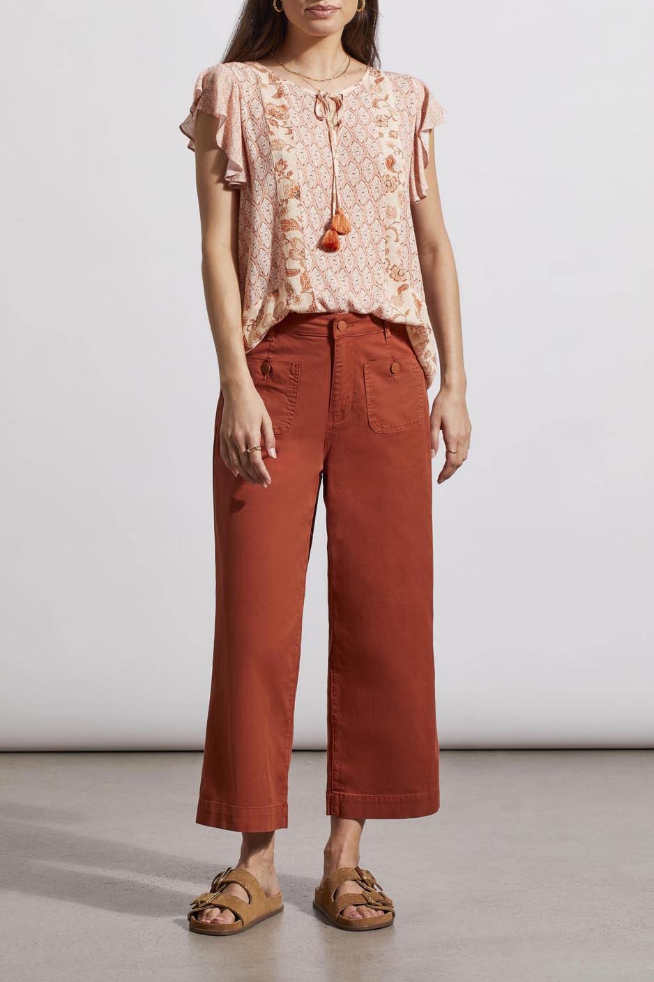 Combo Print Blouse Tribal Strike The Pose