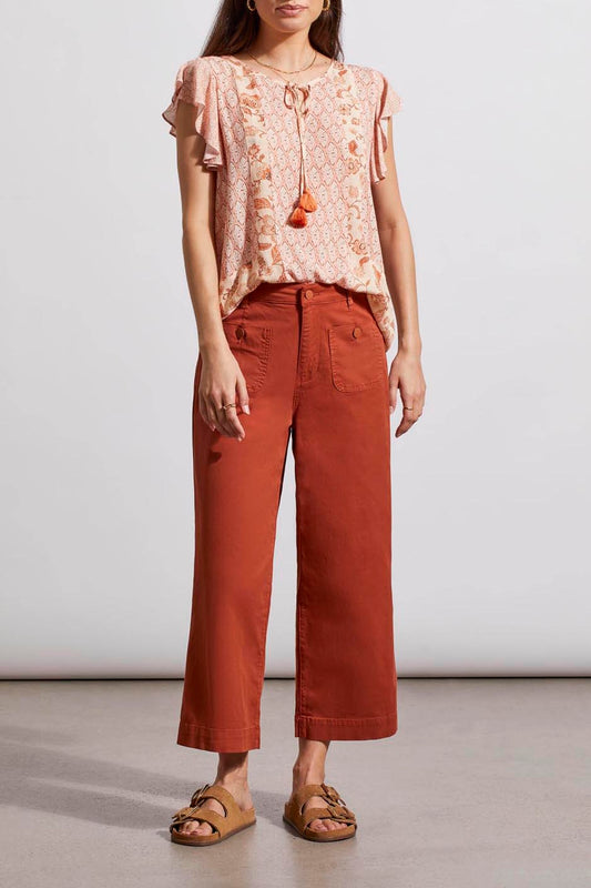 Combo Print Blouse Tribal Strike The Pose