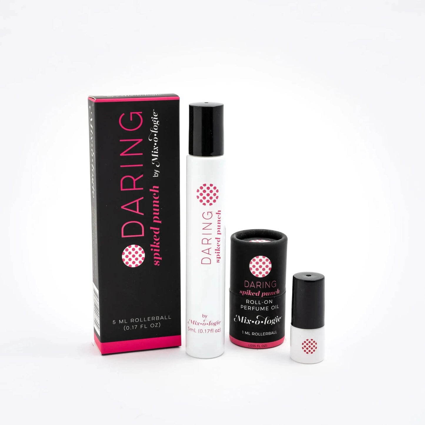 A box of Mixologie Roll On Perfume with free fragrance.