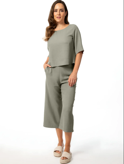 Wide Leg Capri