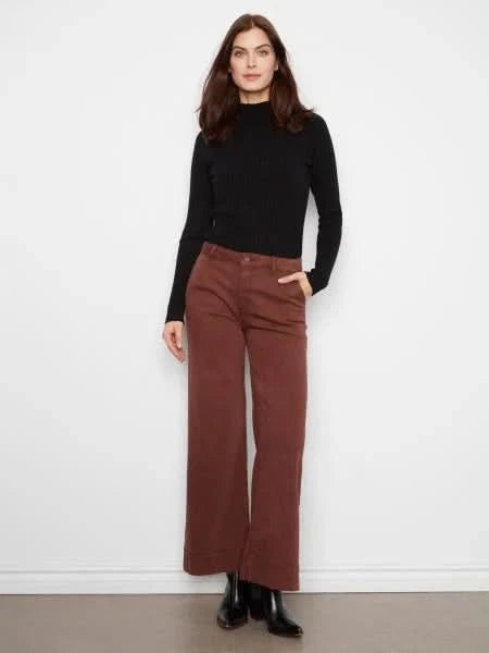 Twill Wide Leg Pant