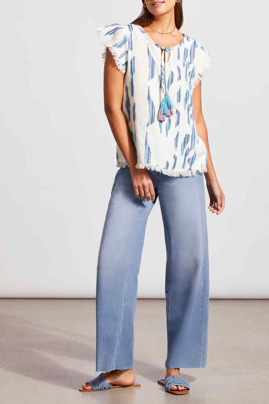 Textured Cotton Blouse Tribal