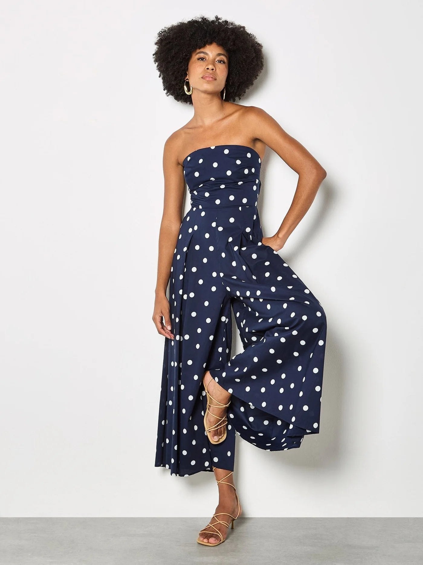 Sleeveless Wide Leg Jumpsuit