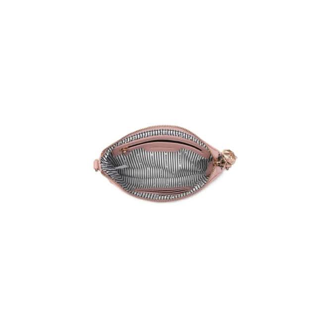 The Louenhide BABY SOPHIE CROSSBODY BAG, a light green vegan leather purse with gold hardware and a removable strap, is pictured against a white background with "NEW ARRIVAL" in the upper right corner.