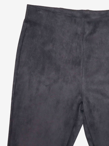 CoCo Y Club black faux suede tapered pant, alternate view