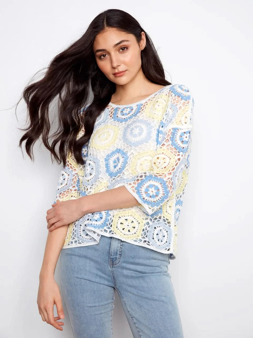 Geometric Hand-Crochet Top