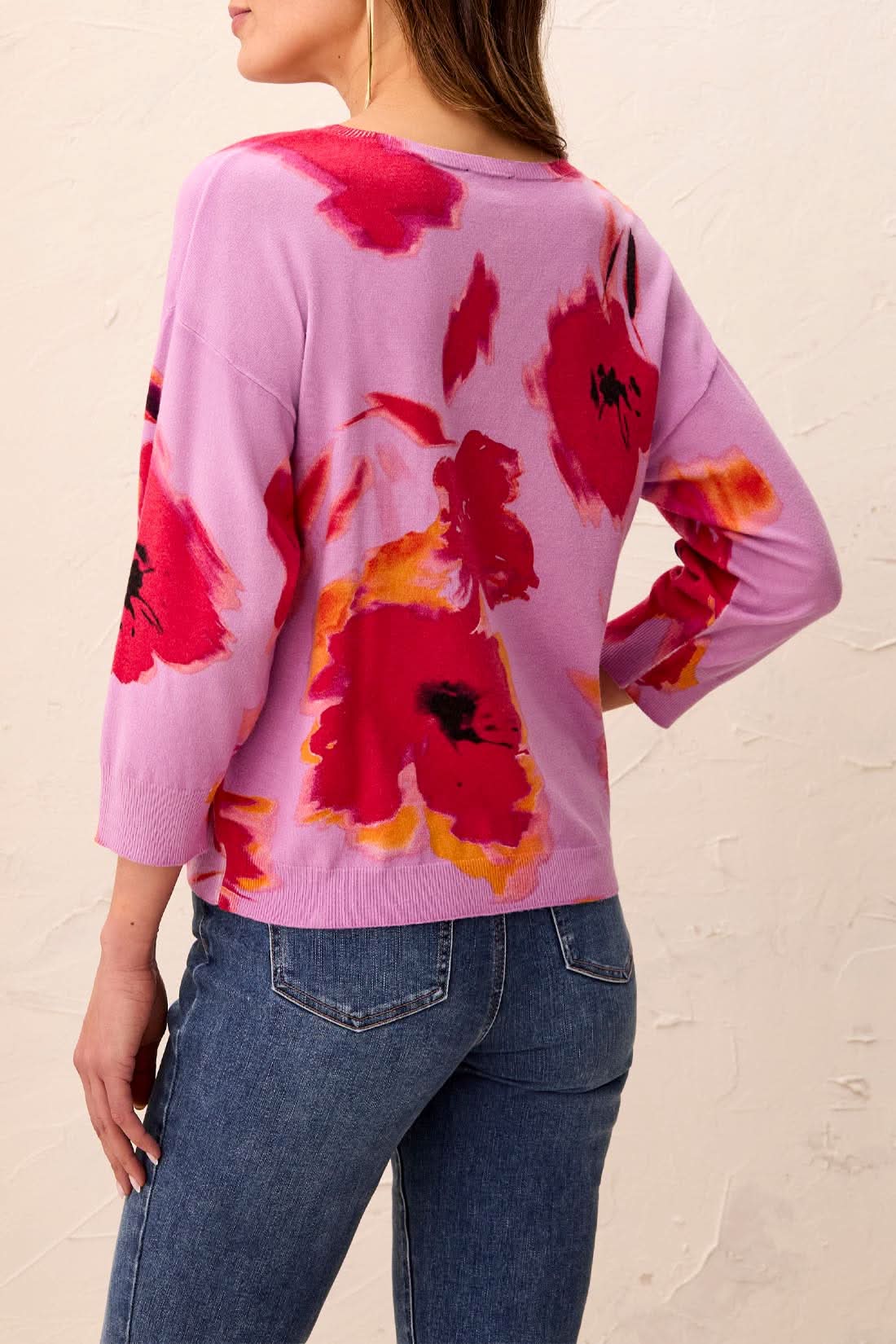 QUARTER SLEEVE CREWNECK