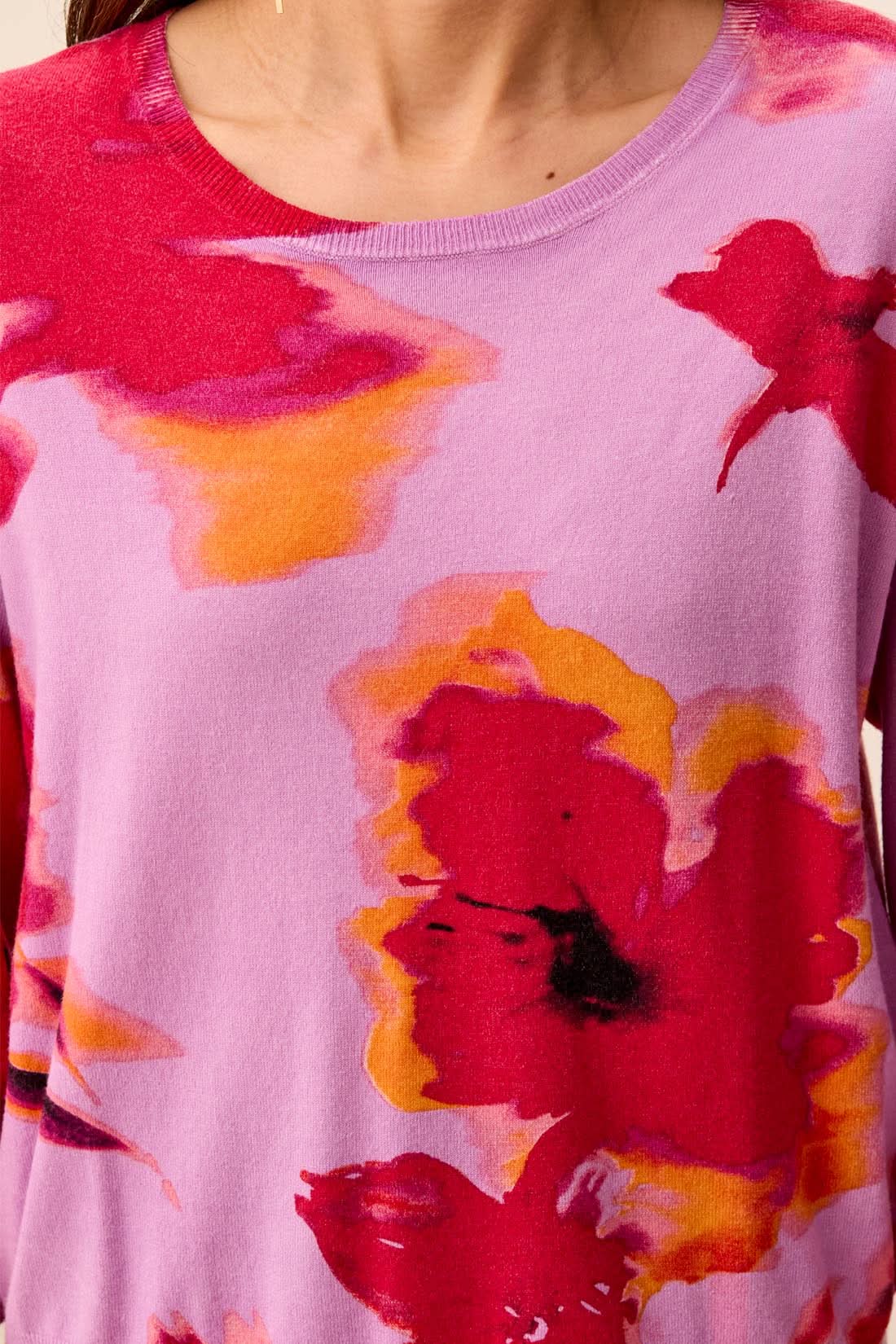 QUARTER SLEEVE CREWNECK