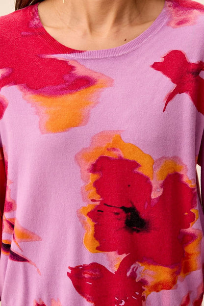QUARTER SLEEVE CREWNECK