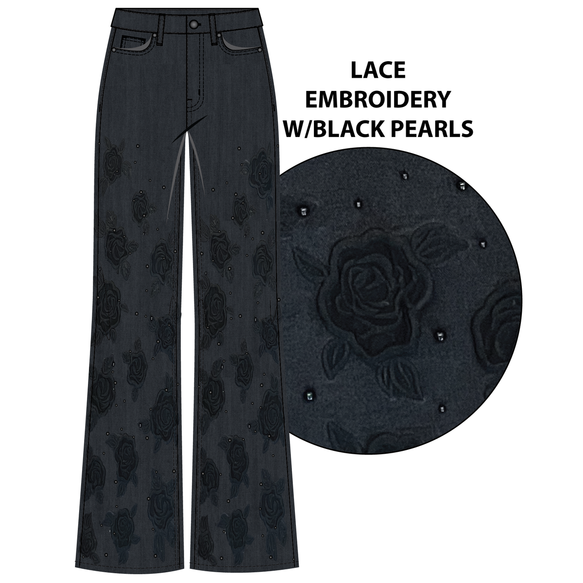 AUDREY DENIM PALAZZO