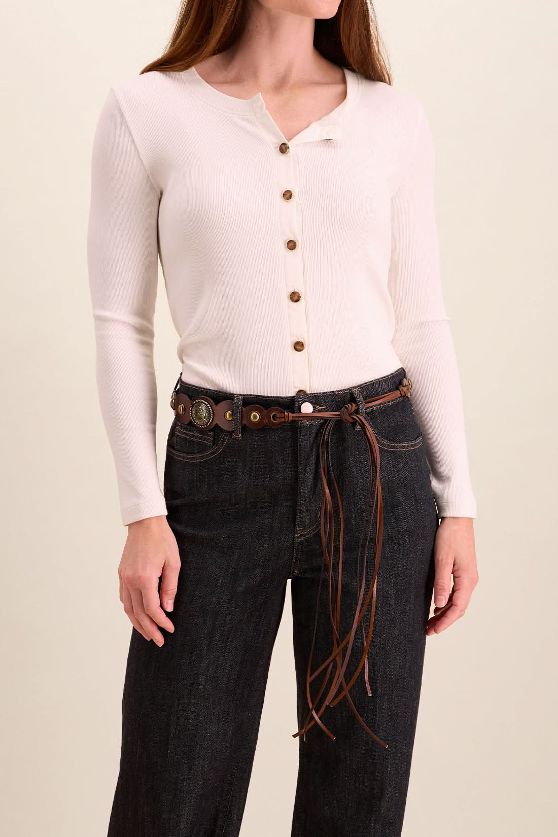 QUINN PIECED HARNESS BELT