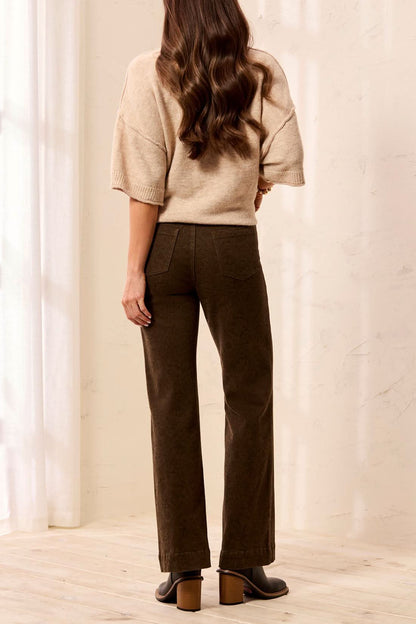 EMBOSSED FABRIC PANT