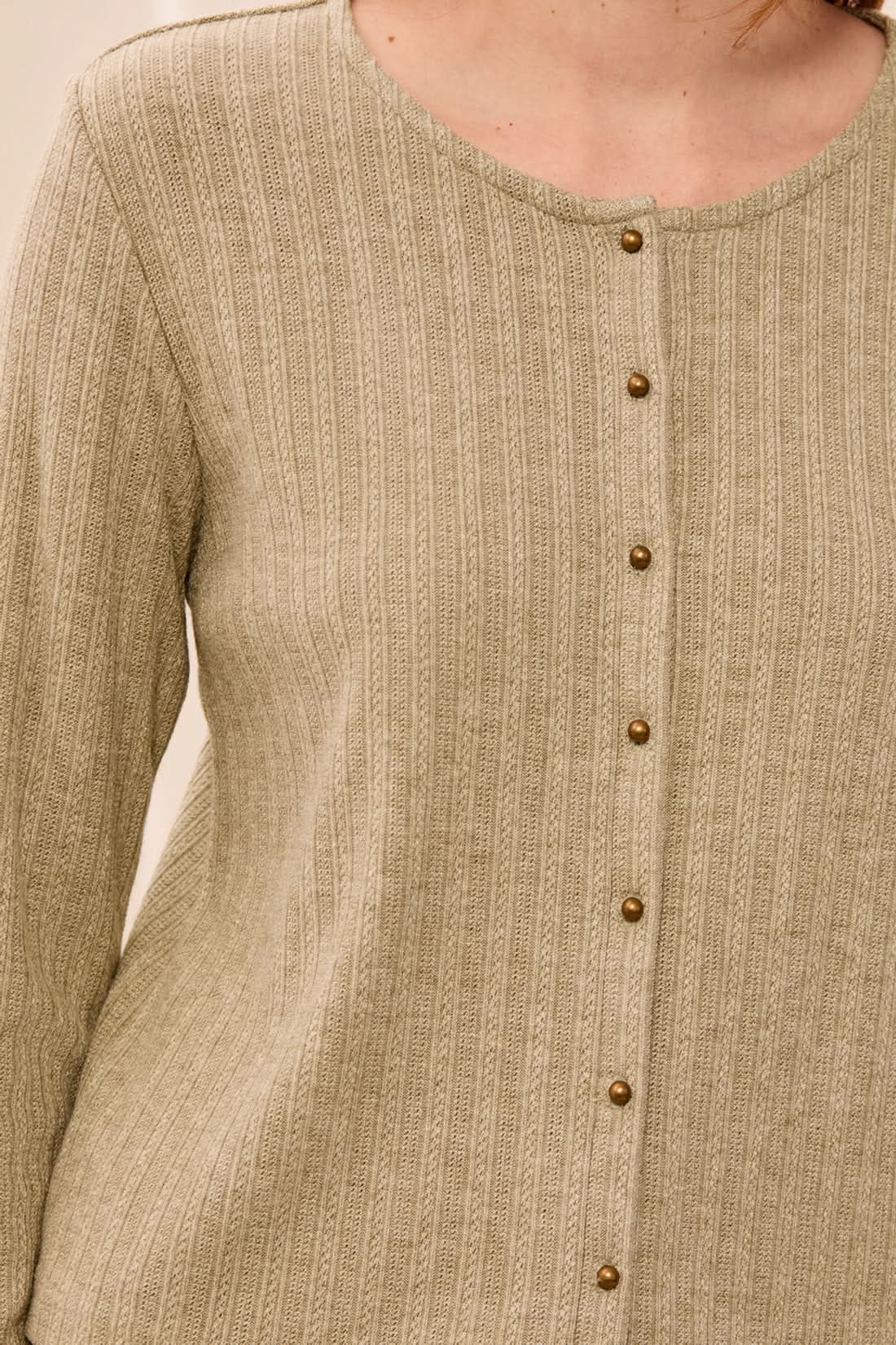 CREW NECK CARDI